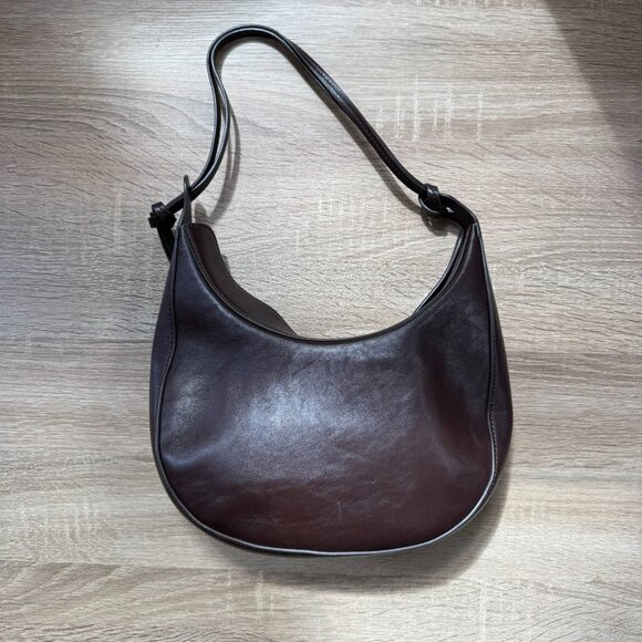 Reformation Medium Rosetta Shoulder Bag in Tobacco Brown Leather - Picture 4 of 17